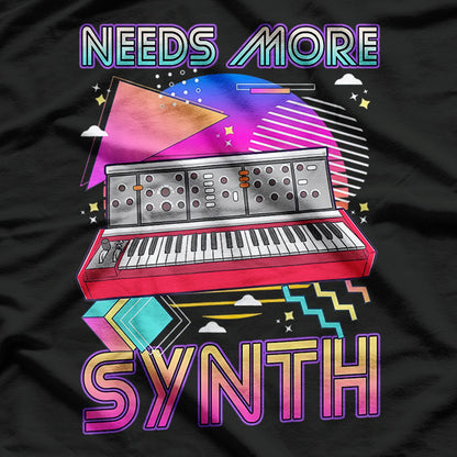 Keyboard Music Synth A Retro Vibe for Music Lovers T-Shirt