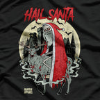 Retro Horror Christmas Santa with a Chilling Twist T-Shirt