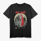 Retro Horror Christmas Santa with a Chilling Twist T-Shirt