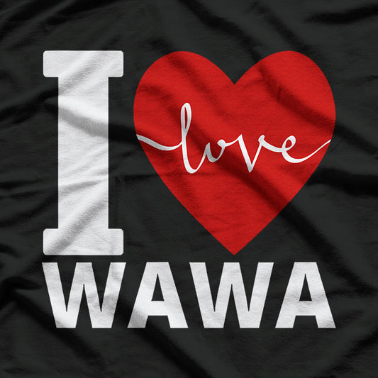 I Heart Wawa Retro T-Shirt