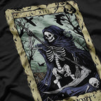 The Death Tarot Tapestry La Mort in Mystical Elegance T-Shirt