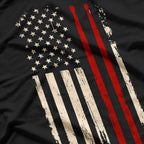 Vintage Drum Sticks American Flag T-Shirt