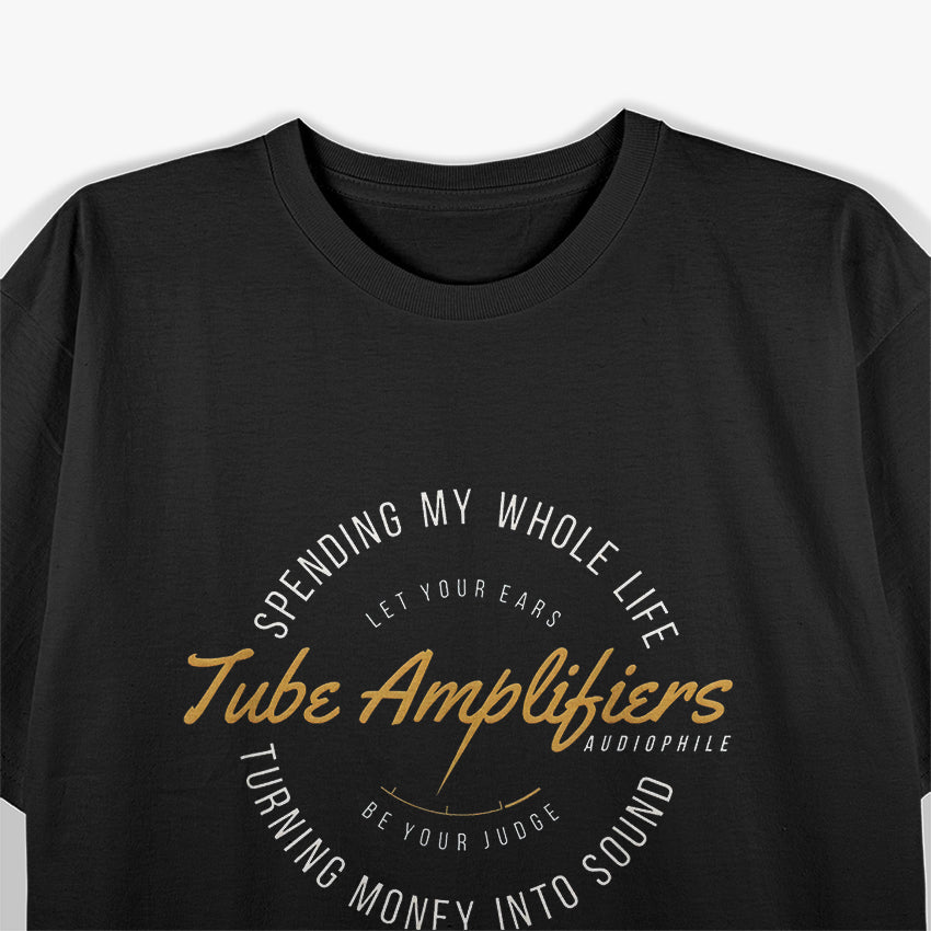 Vintage Retro Analog Audio Vacuum Tube Guitar T-Shirt