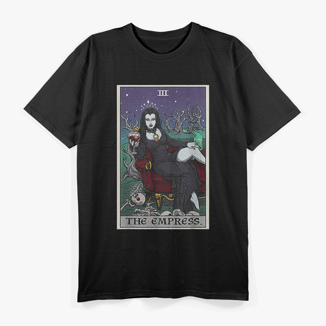 The Empress Tarot Vampire Gothic Horror Witch T-Shirt