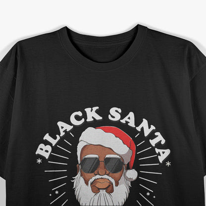 African American Santa Black Matters Christmas Pajama Family T-Shirt