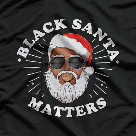 African American Santa Black Matters Christmas Pajama Family T-Shirt