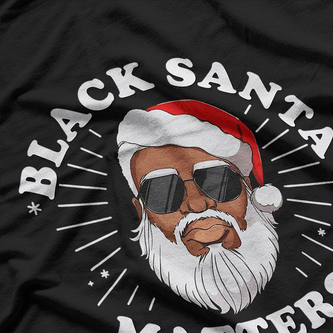 African American Santa Black Matters Christmas Pajama Family T-Shirt