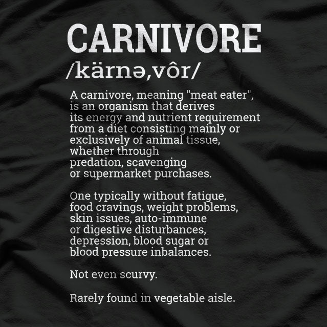 Carnivore Diet Dictionary Definition T-Shirt