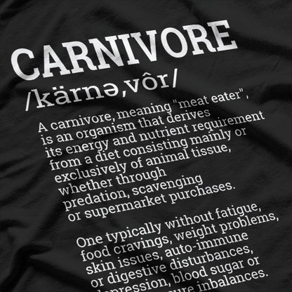 Carnivore Diet Dictionary Definition T-Shirt