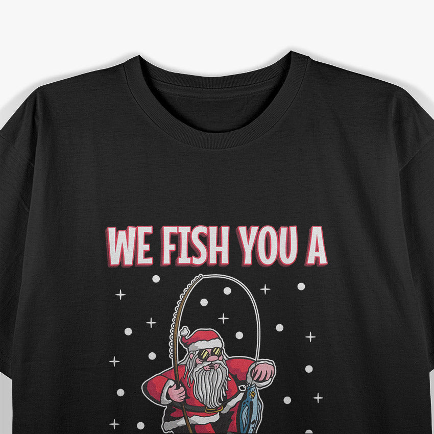 Fishing Santa Claus T-Shirt