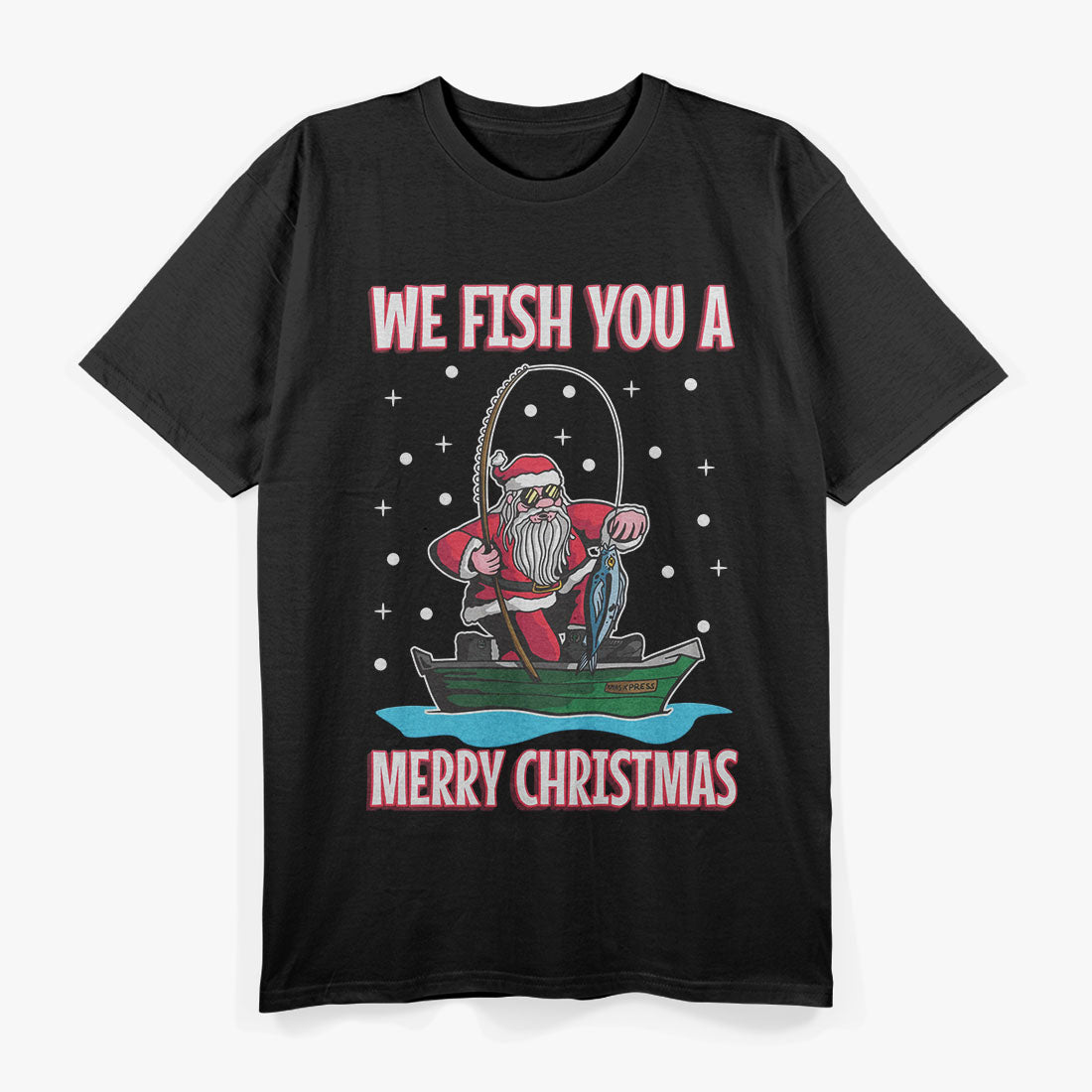 Fishing Santa Claus T-Shirt