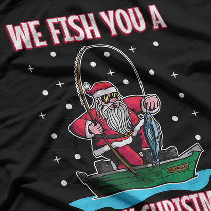 Fishing Santa Claus T-Shirt