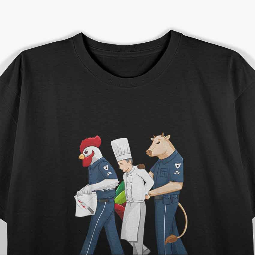 Funny Chef Accused of Murder Restaurant Cook Kitchen Worker T-Shirt