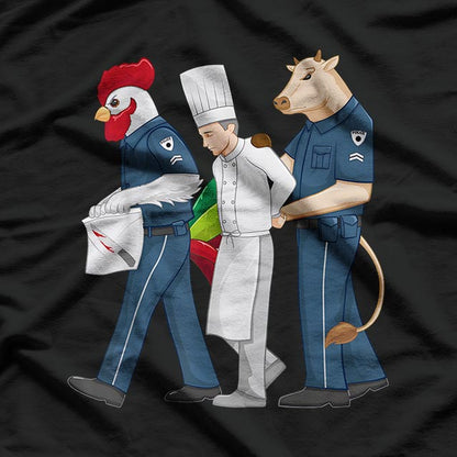 Funny Chef Accused of Murder Restaurant Cook Kitchen Worker T-Shirt