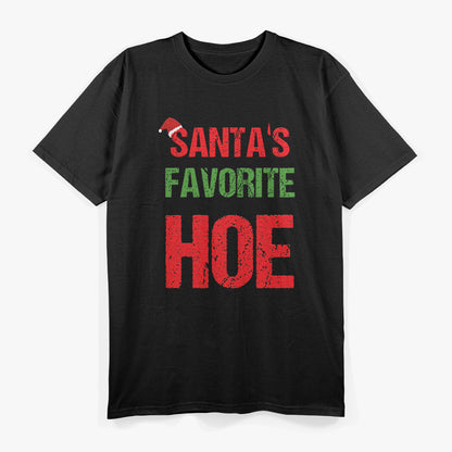 Santas Favourite Hoe Funny T-Shirt