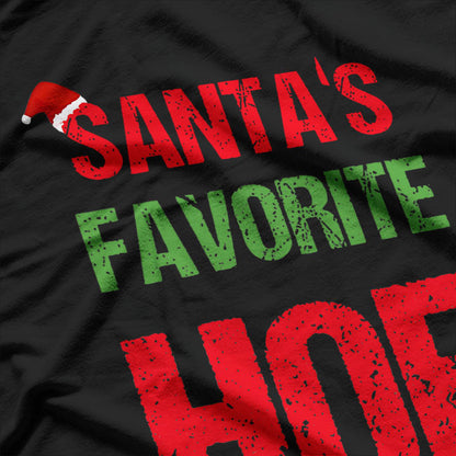 Santas Favourite Hoe Funny T-Shirt