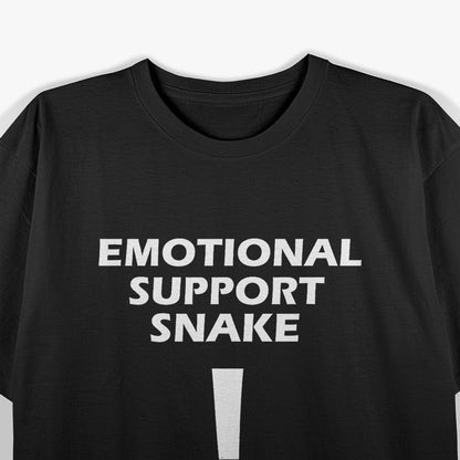 Adult Humor Dirty Joke Emotional Support Snake T-Shirt