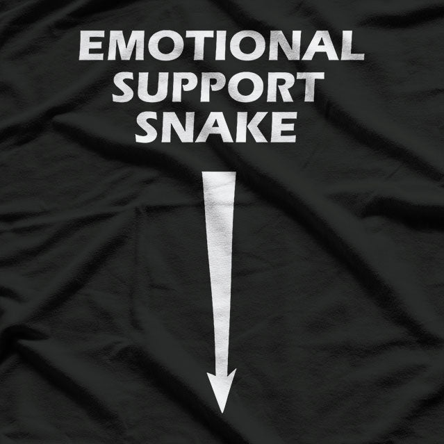 Adult Humor Dirty Joke Emotional Support Snake T-Shirt