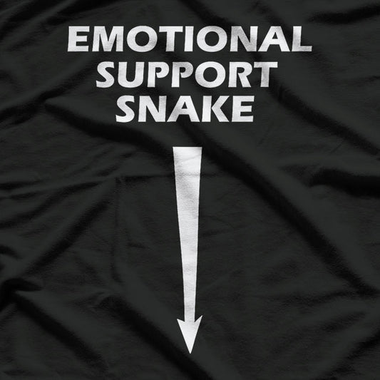 Adult Humor Dirty Joke Emotional Support Snake T-Shirt