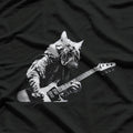 Rock Cat Funny Guitar Playing Cat Shredding the Strings T-Shirt