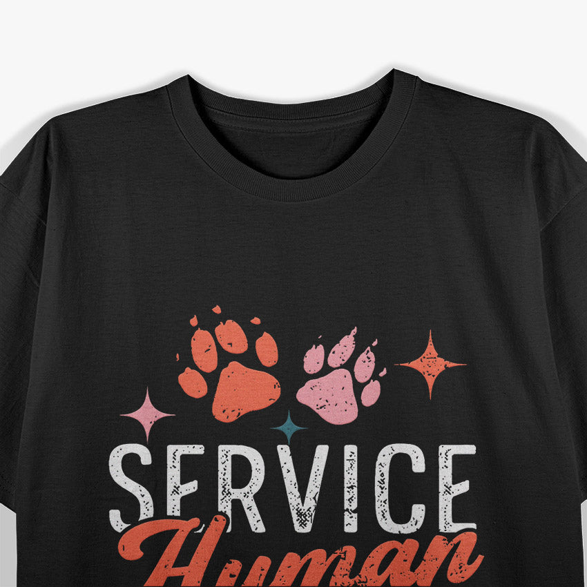 Service Human Design Do Not Pet Funny Dog Lover Quote T-Shirt