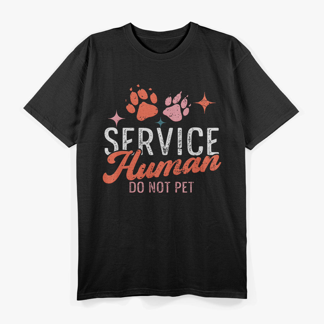 Service Human Design Do Not Pet Funny Dog Lover Quote T-Shirt