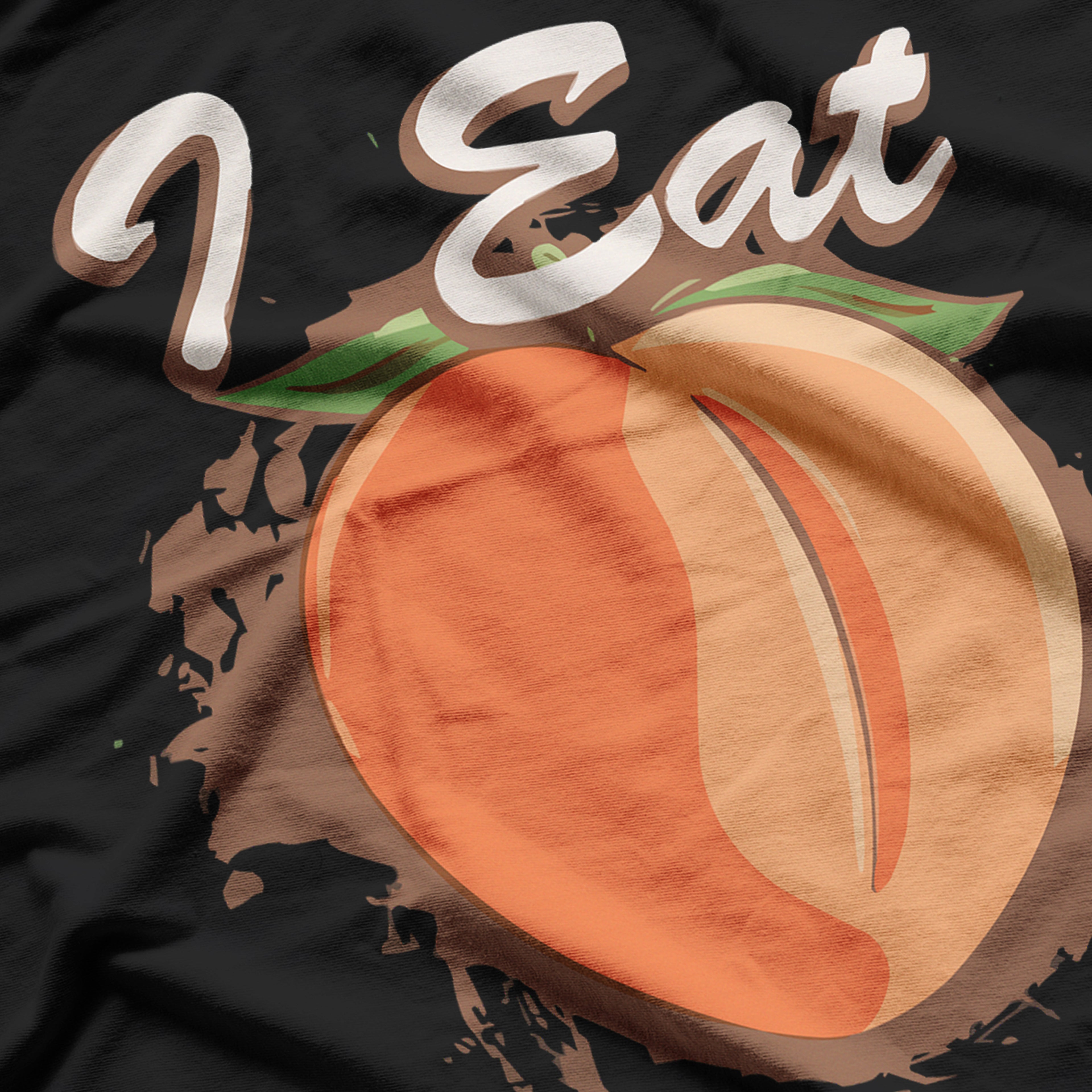 Funny I Eat Peach Humor Party T-Shirt