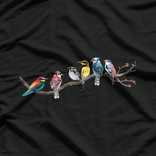 Cute Colorful Watercolor Birds, Essential T-Shirt