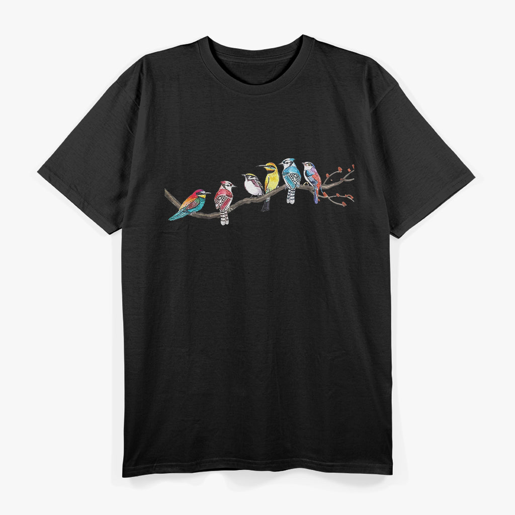 Cute Colorful Watercolor Birds, Essential T-Shirt