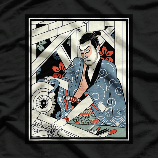 Carpenter Japanese Samurai Warrior Armor Sword Fighter Mask T-Shirt