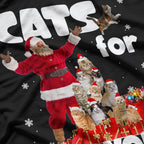 Cats For Everyone Christmas Tree Santa Xmas Pajamas Matching T-Shirt