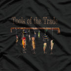 Cool Men Fishing Lures Tools of the Trade Design Fish T-Shirt
