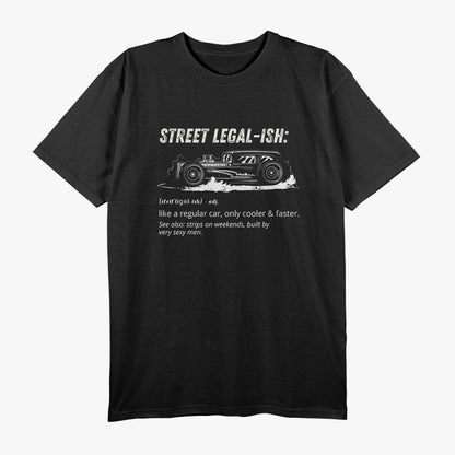 Funny Drag Racing Strip Hot Rod Custom Muscle Car Definition T-Shirt