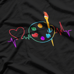 Funny Paint Palette Brush Artist Painter T-Shirt