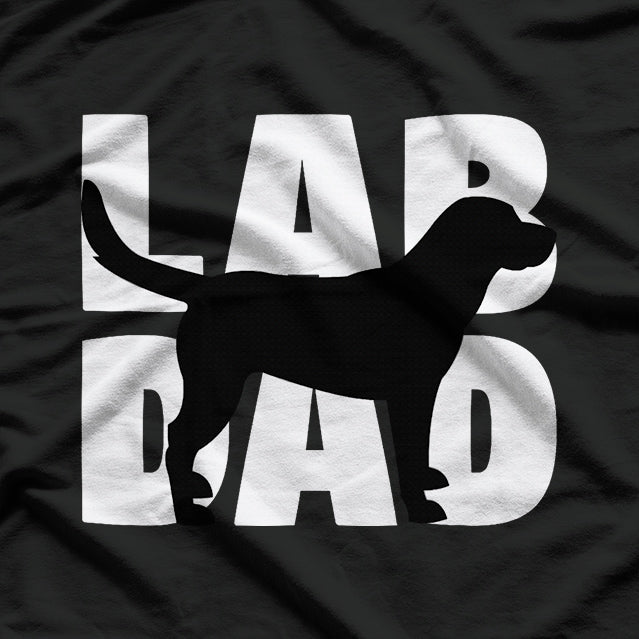 Lab Dad Labrador Retriever Dad Gift for Dog Dads T-Shirt