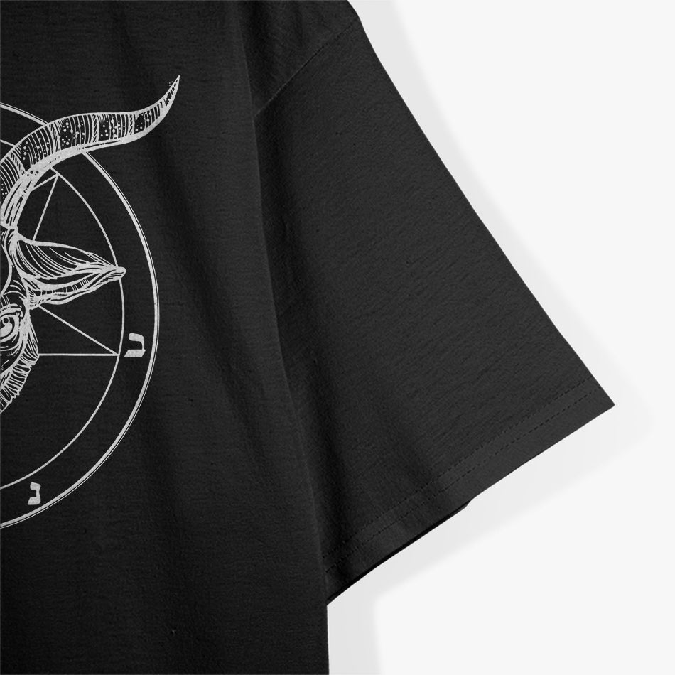 Pentagram Baphomet Satanist Goat Symbol of Dark Power and Rebellion T-Shirt