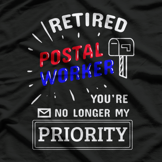 Retired Post Office Postal Worker Retirement Postman T-Shirt