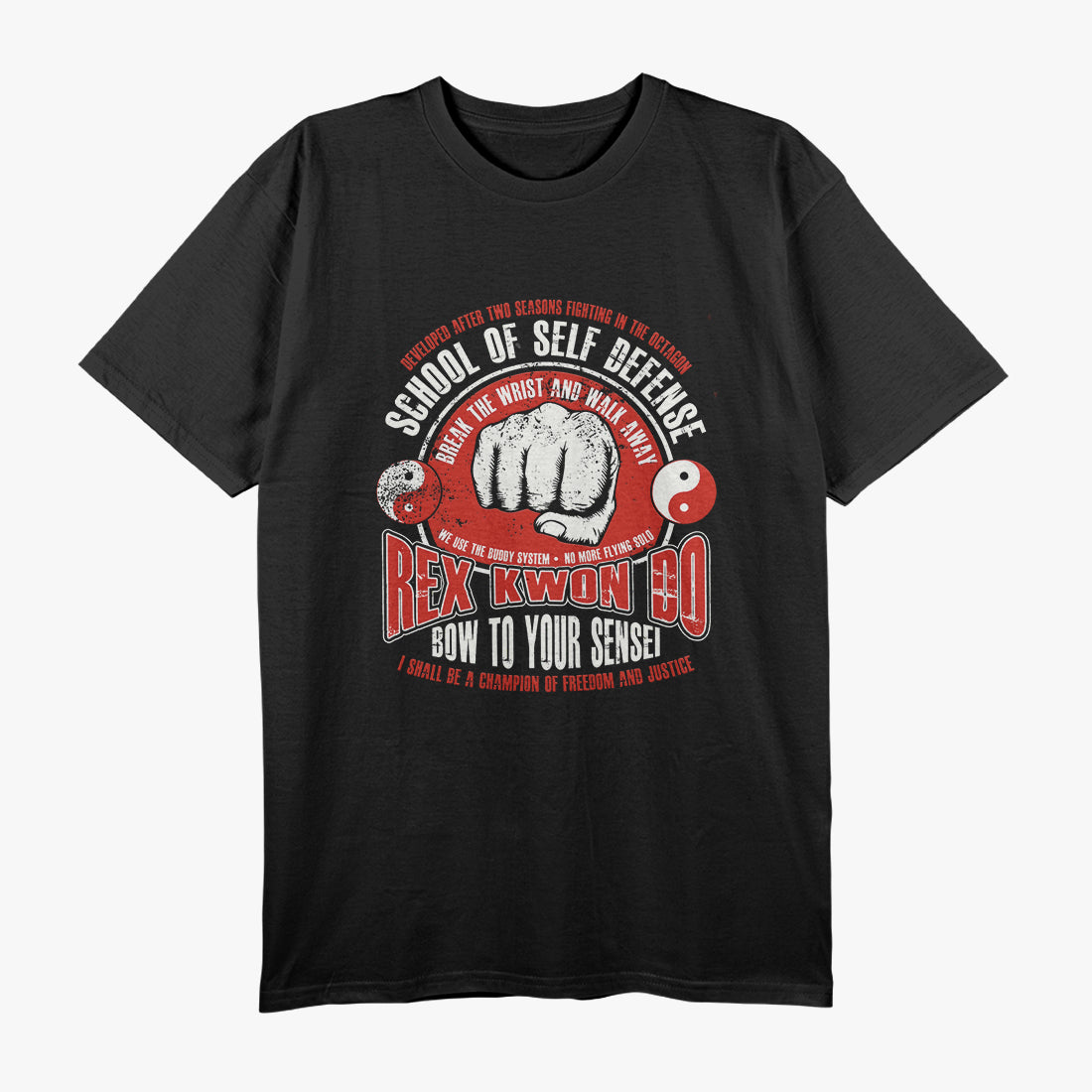 Karate Rex Kwon Do Parody T-Shirt