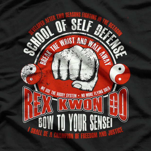 Karate Rex Kwon Do Parody T-Shirt