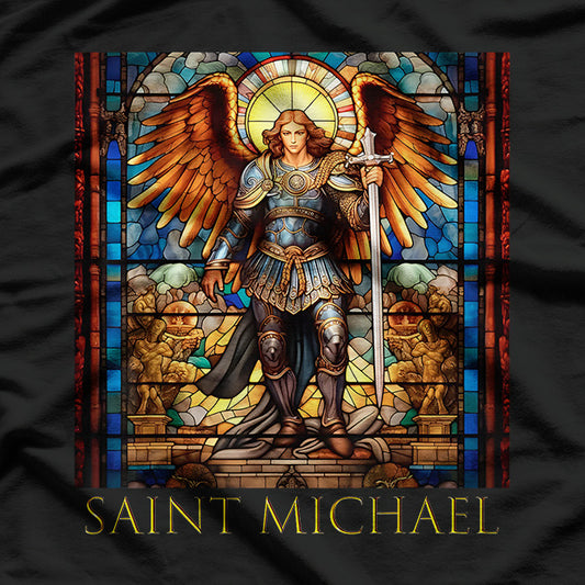 Saint Michael the Archangel Defender Against Evil T-Shirt