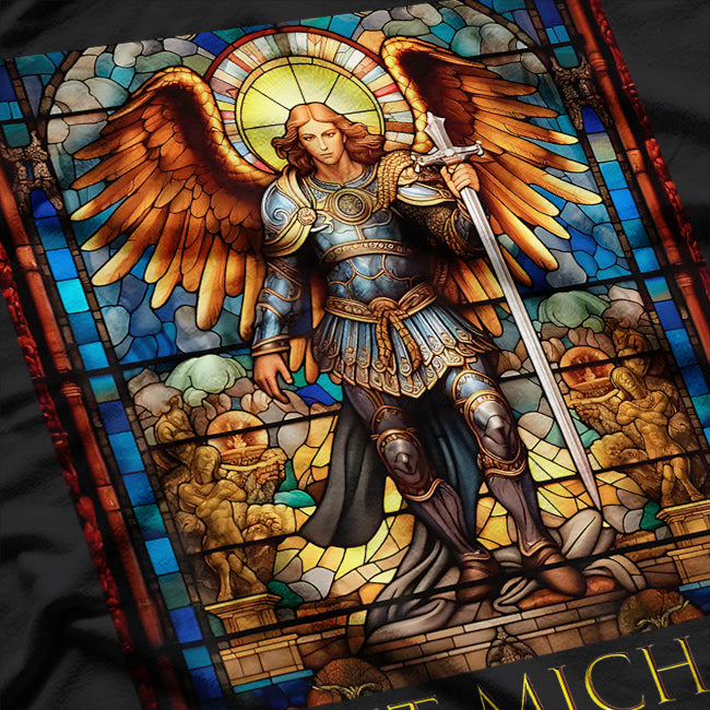 Saint Michael the Archangel Defender Against Evil T-Shirt