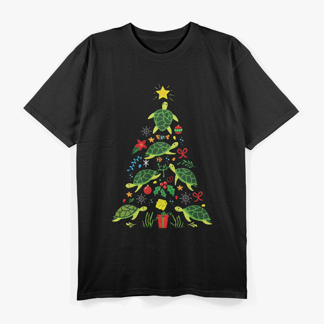 Sea Turtle Christmas Tree T-Shirt