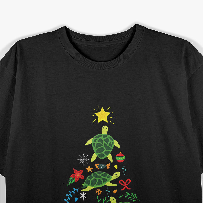 Sea Turtle Christmas Tree T-Shirt