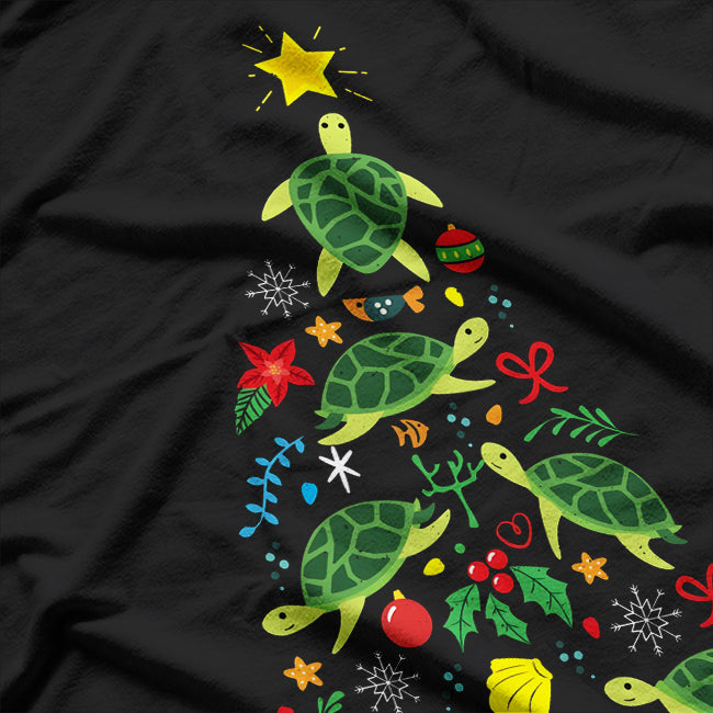 Sea Turtle Christmas Tree T-Shirt