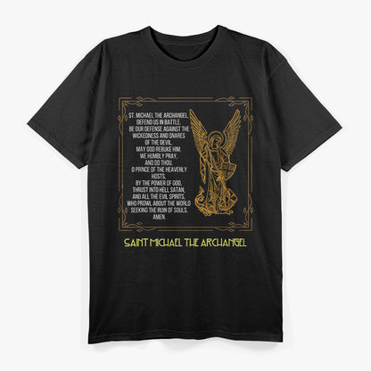 St. Michael the Archangel Prayer Divine Protector and Defender T-Shirt