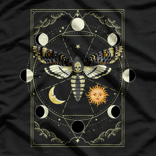 Tarot Card Moth of Transformation and Mystical Wisdom T-Shirt