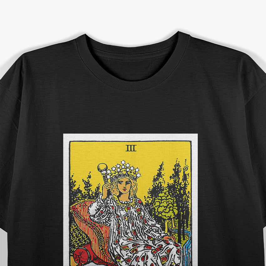 The Empress Tarot Card Vintage Elegance and Abundance of the Divine Feminine T-Shirt