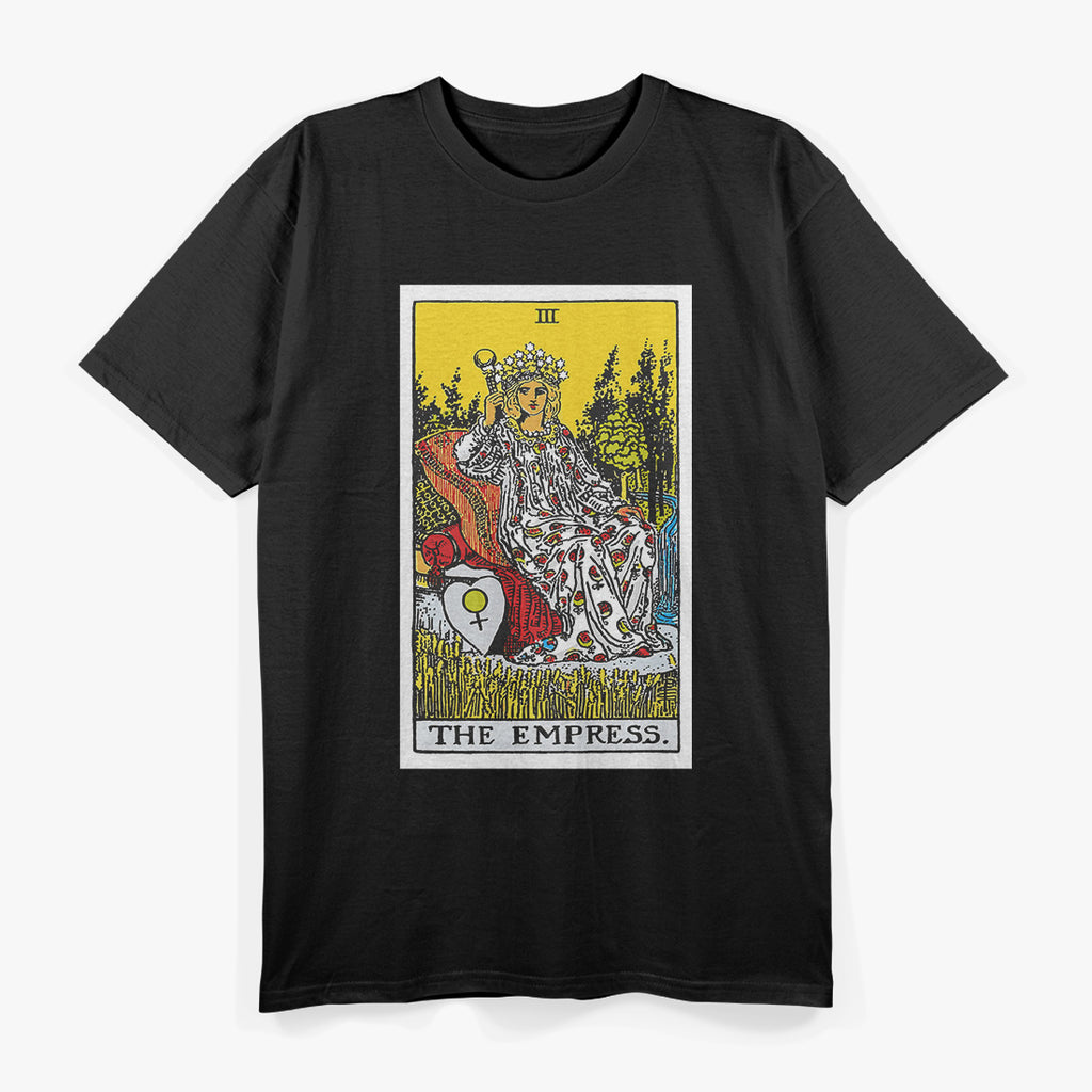 The Empress Tarot Card Vintage Elegance and Abundance of the Divine Feminine T-Shirt