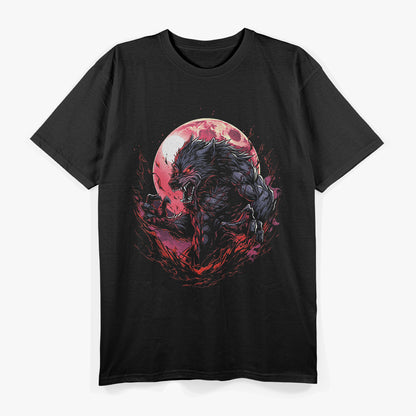 Werewolf Blood Moon Halloween Horror Art for the Fearless T-Shirt