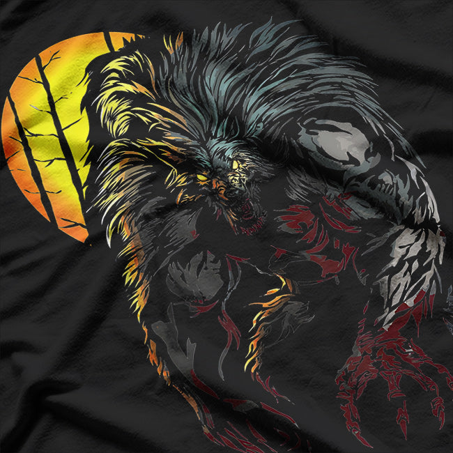 Werewolf Full Moon Lycanthropy Under the Moonlight T-Shirt